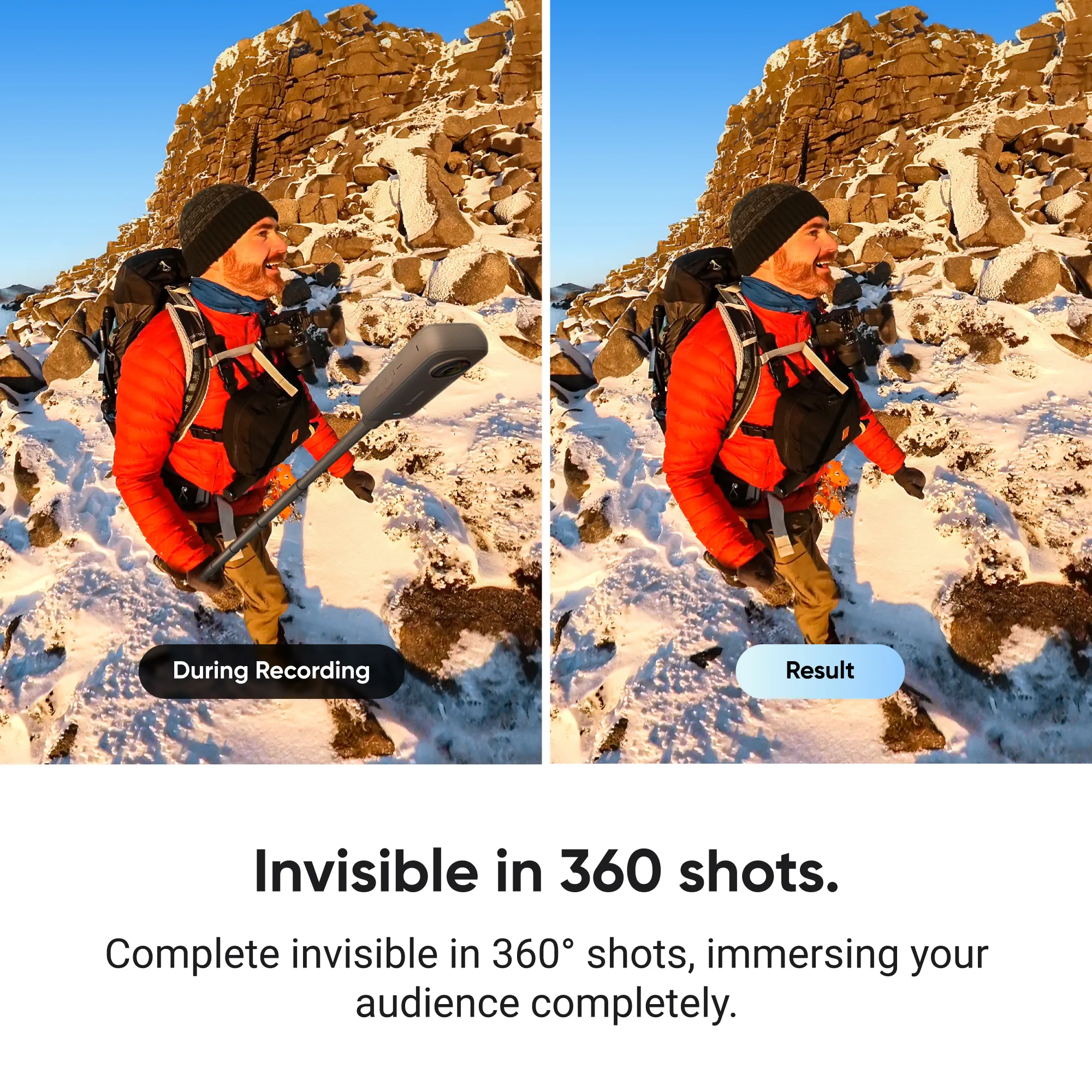 Insta360 Action Invisible Selfie Stick 1 m - Image 6