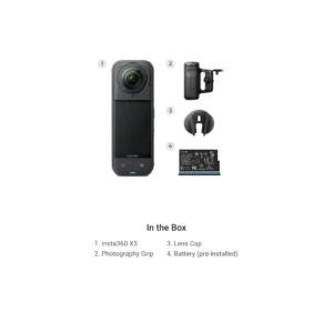 Insta360 X5 Photography Grip Bundle Midnight Black