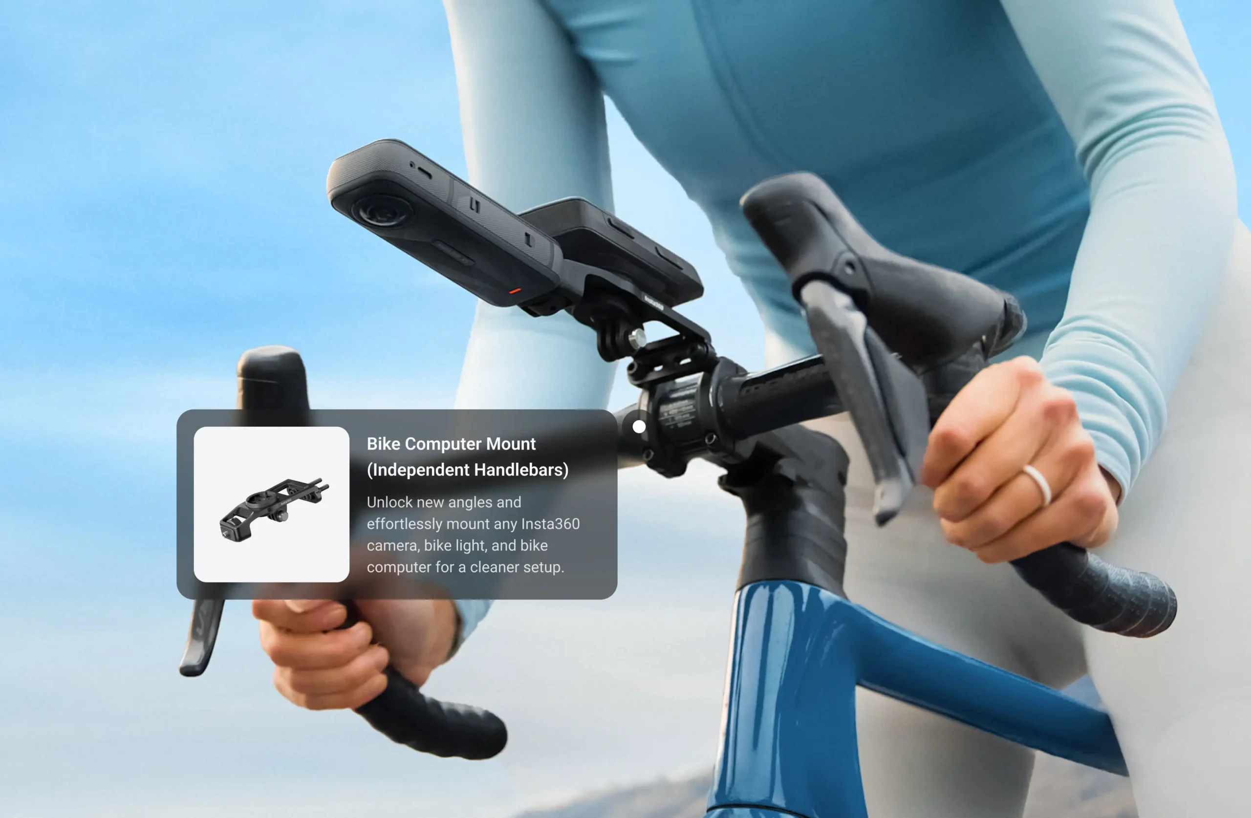 Insta360 X5 Cycling Bundle – 8K 360° akciókamera kerékpáros csomag